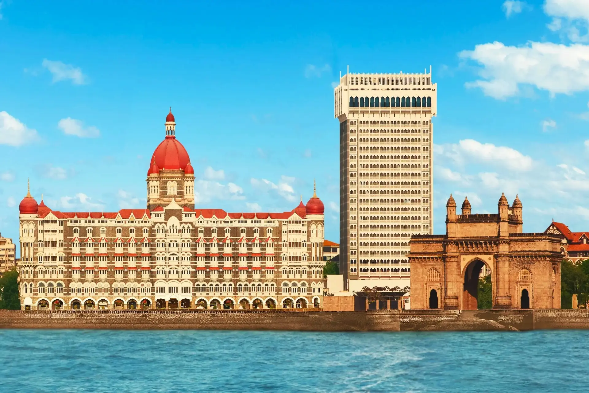 View of Taj Mahal Palace in Colaba, Mumbai